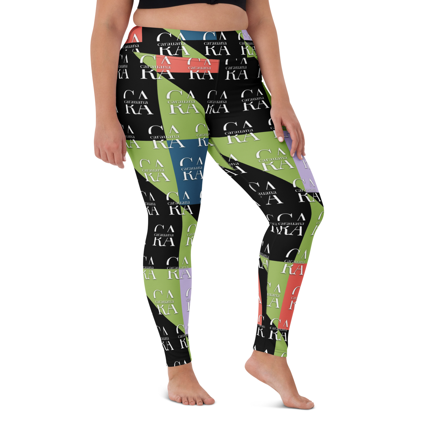 CaRaUaNa Leggings SPORT Green Black Carauana Store