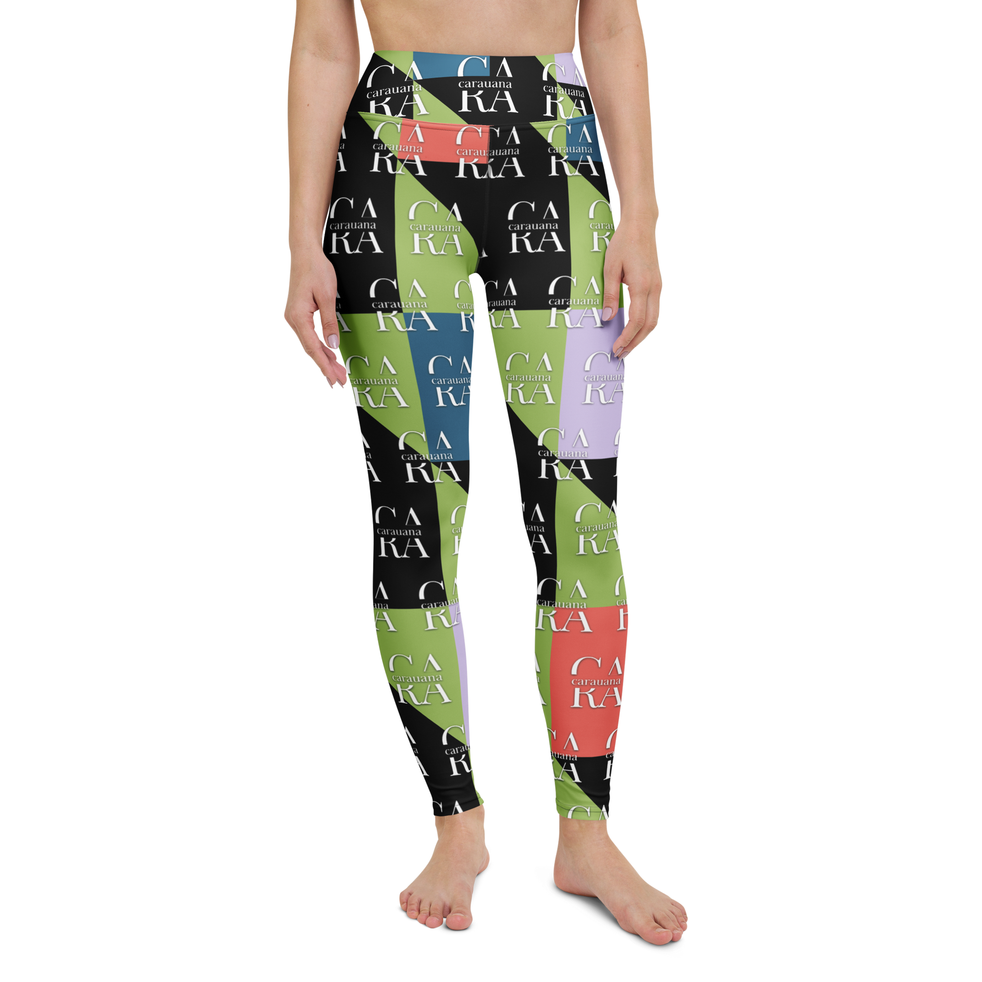 CaRaUaNa Leggings SPORT Green Black Carauana Store