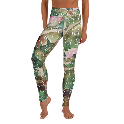 CaRaUaNa Leggings SPORT Green Beige branded Carauana Store