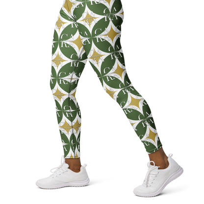 CaRaUaNa Leggings SPORT Pattern Green Carauana Store