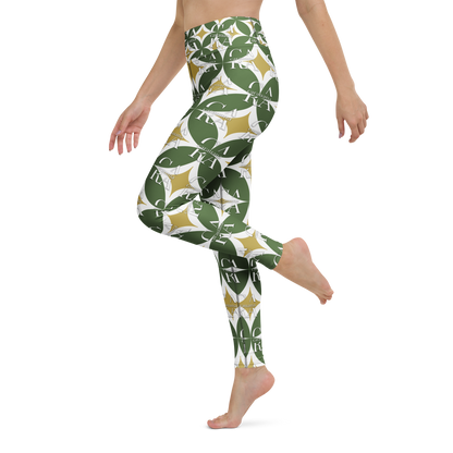 CaRaUaNa Leggings SPORT Pattern Green Carauana Store