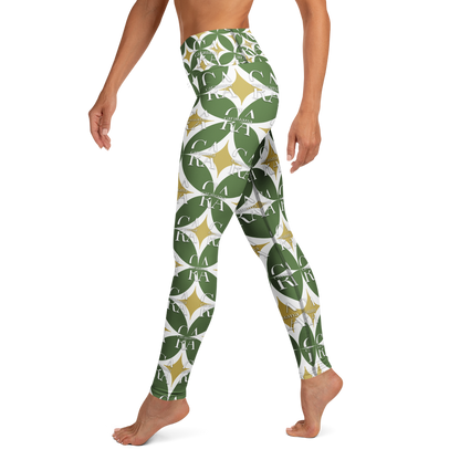 CaRaUaNa Leggings SPORT Pattern Green Carauana Store