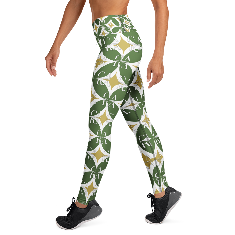 CaRaUaNa Leggings SPORT Pattern Green Carauana Store