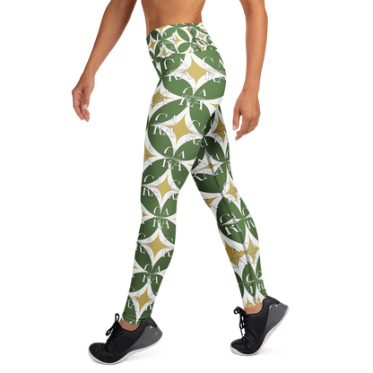 CaRaUaNa Leggings SPORT Pattern Green Carauana Store