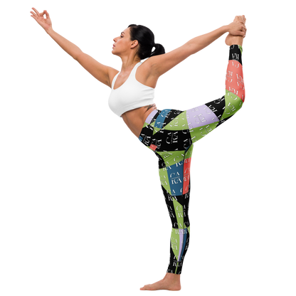 CaRaUaNa Leggings SPORT Green Black Carauana Store