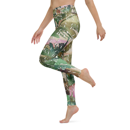 CaRaUaNa Leggings SPORT Green Beige branded Carauana Store
