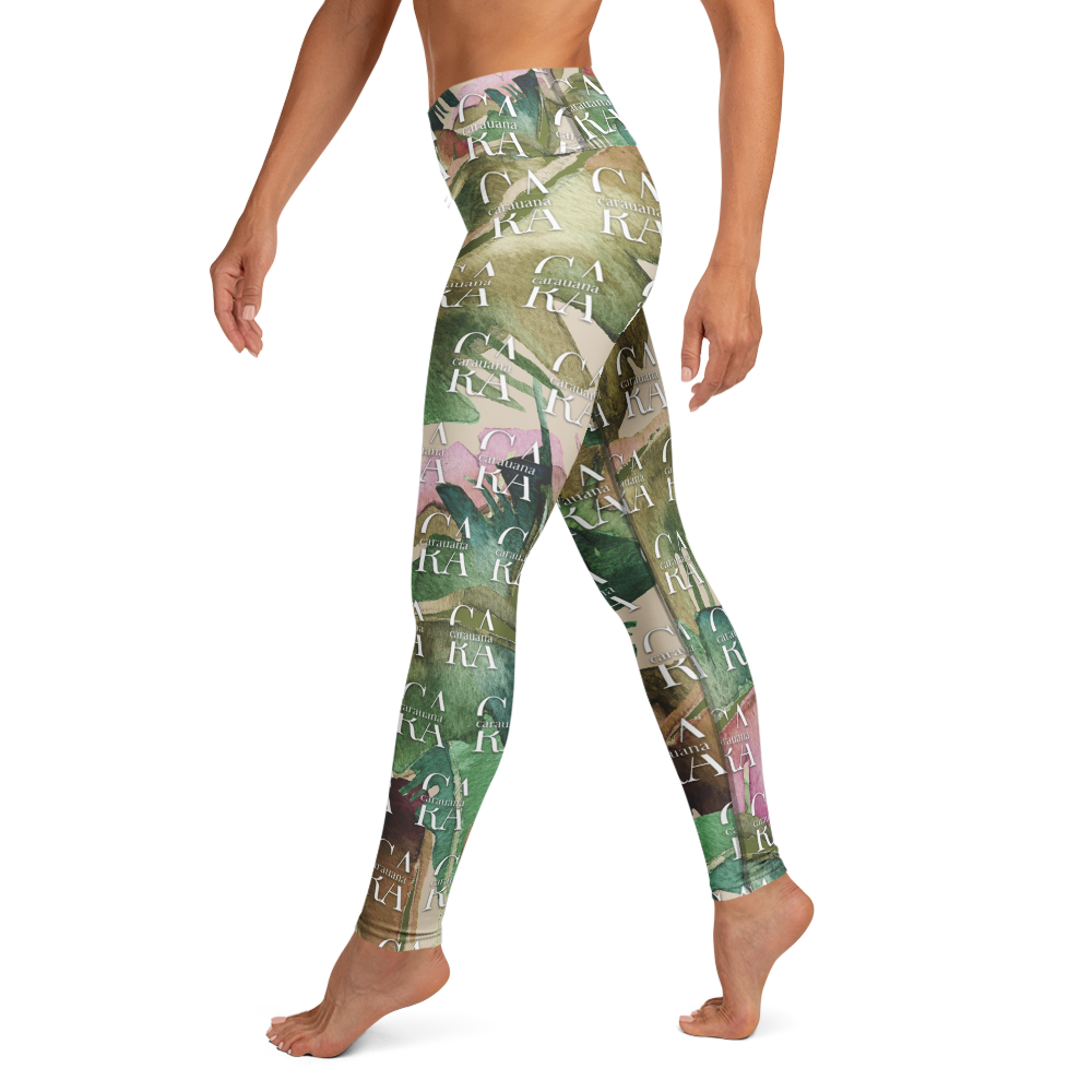 CaRaUaNa Leggings SPORT Green Beige branded Carauana Store