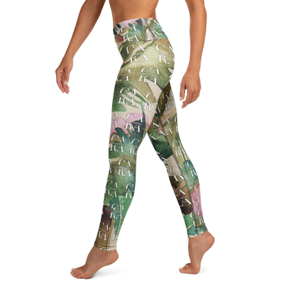 CaRaUaNa Leggings SPORT Green Beige branded Carauana Store