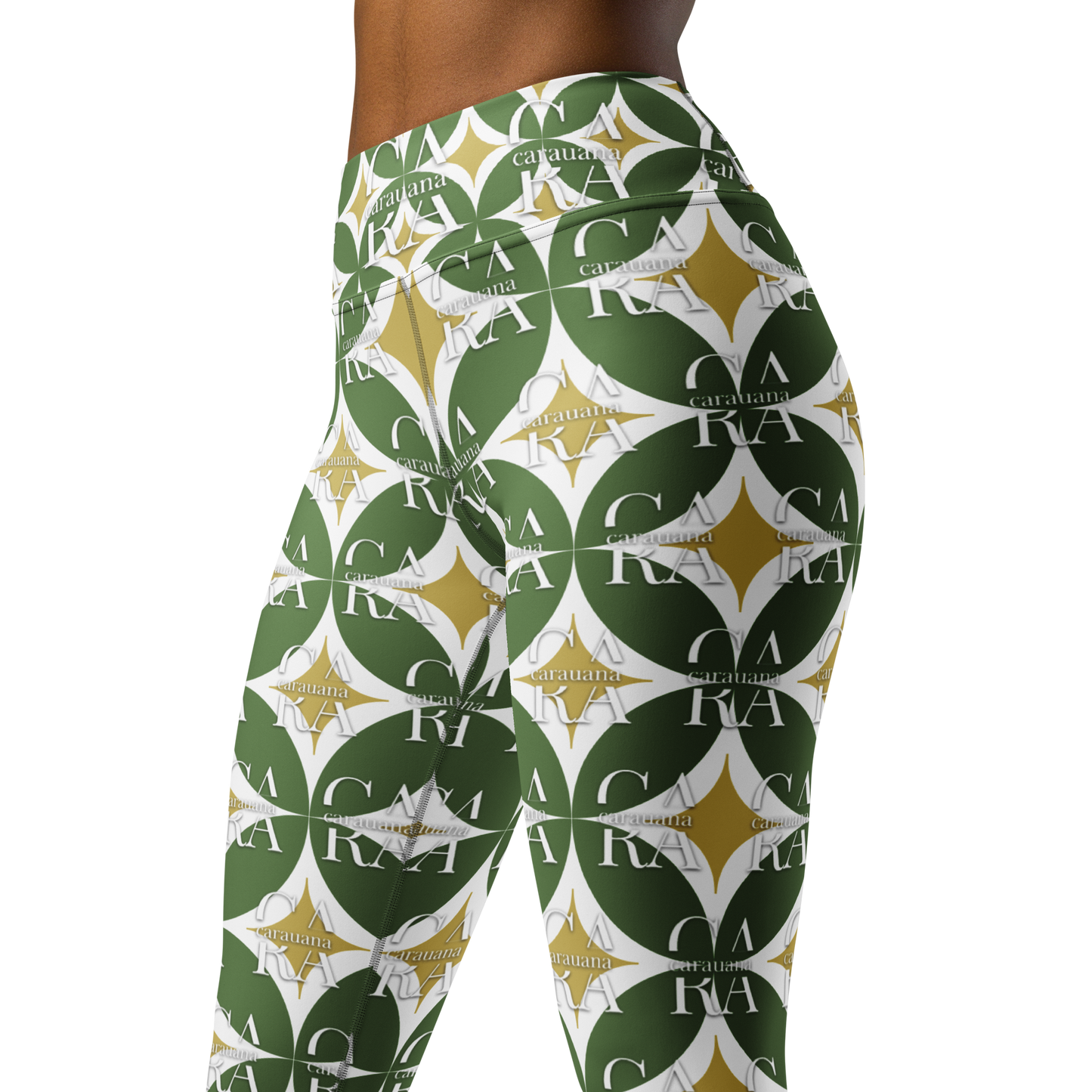 CaRaUaNa Leggings SPORT Pattern Green Carauana Store