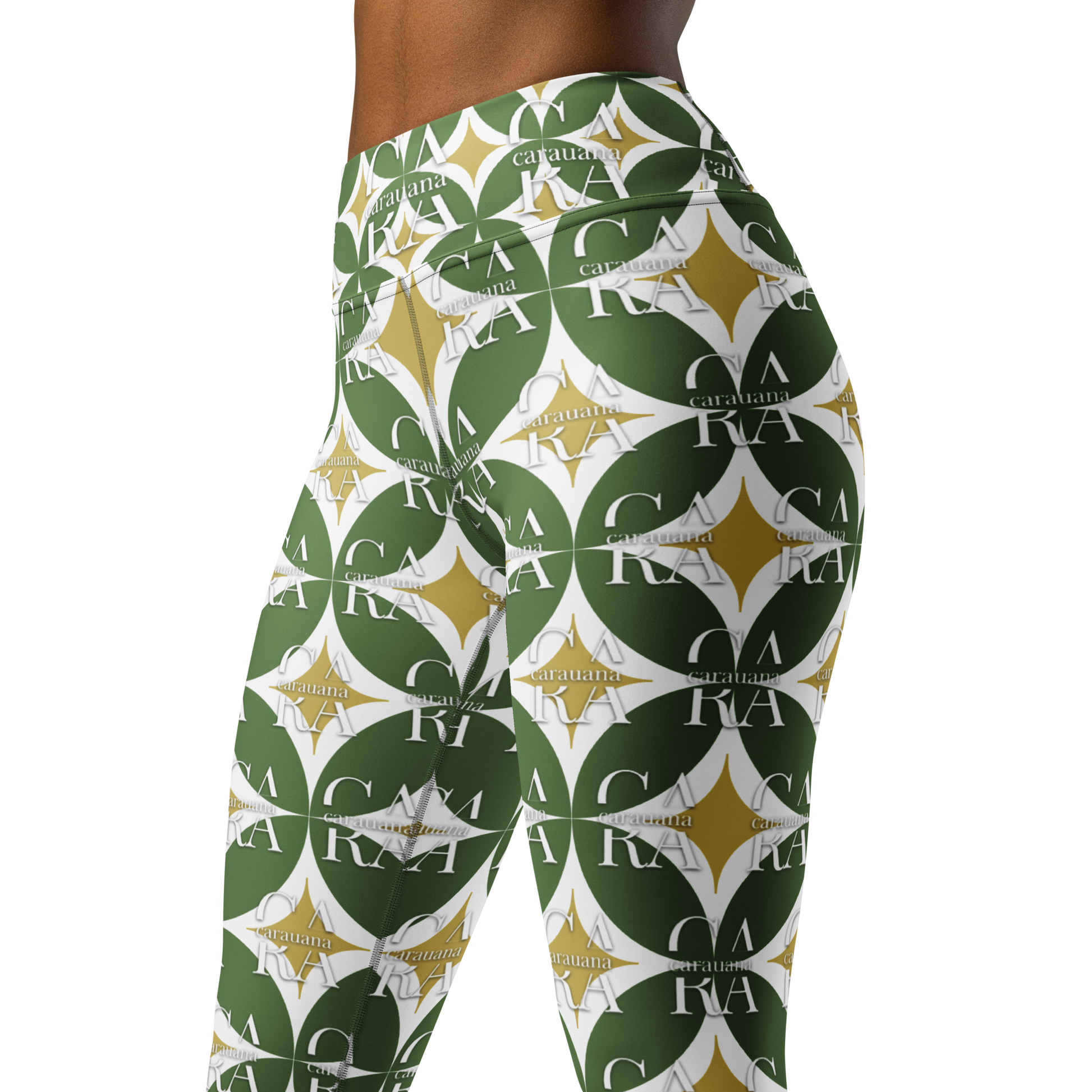 CaRaUaNa Leggings SPORT Pattern Green Carauana Store