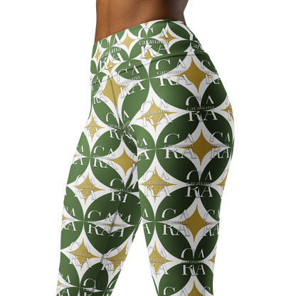 CaRaUaNa Leggings SPORT Pattern Green Carauana Store