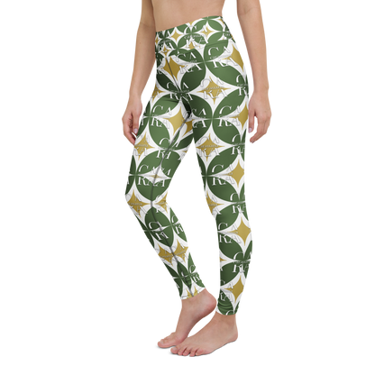 CaRaUaNa Leggings SPORT Pattern Green Carauana Store
