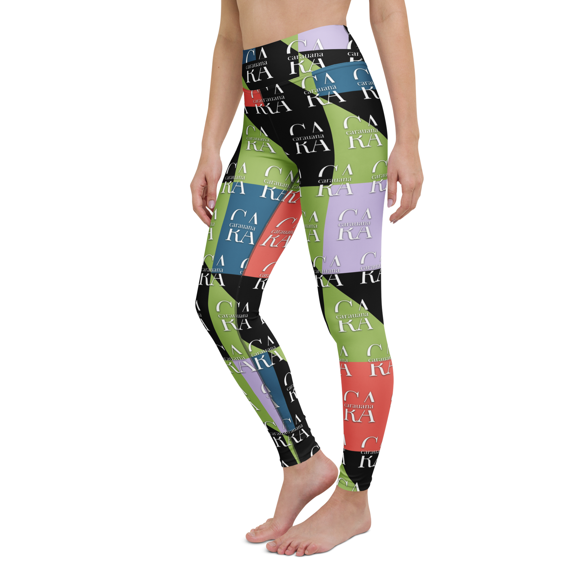 CaRaUaNa Leggings SPORT Green Black Carauana Store