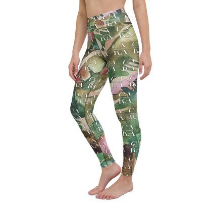 CaRaUaNa Leggings SPORT Green Beige branded Carauana Store