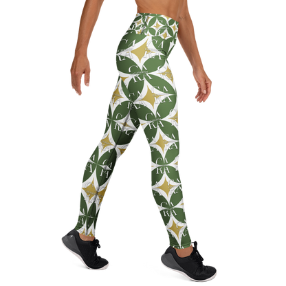 CaRaUaNa Leggings SPORT Pattern Green Carauana Store