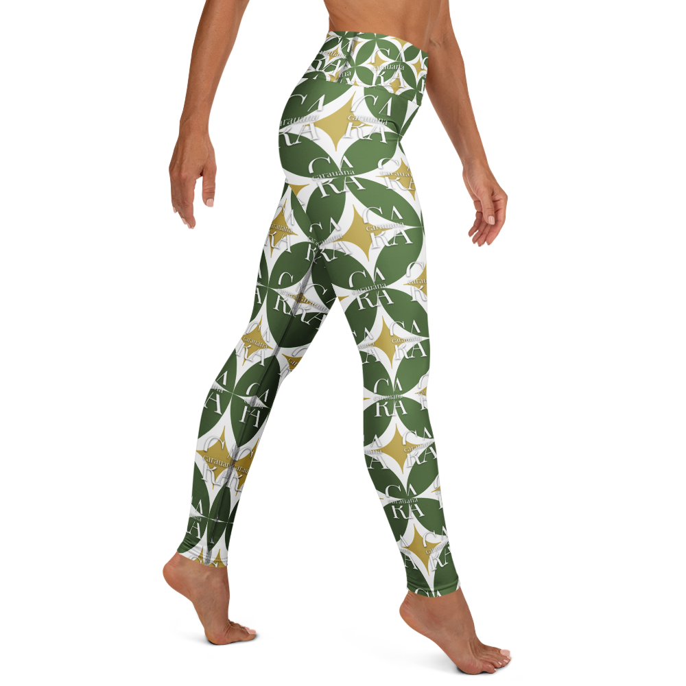 CaRaUaNa Leggings SPORT Pattern Green Carauana Store