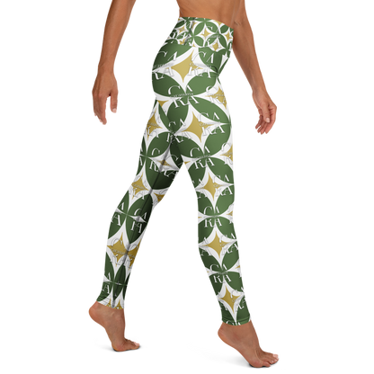 CaRaUaNa Leggings SPORT Pattern Green Carauana Store