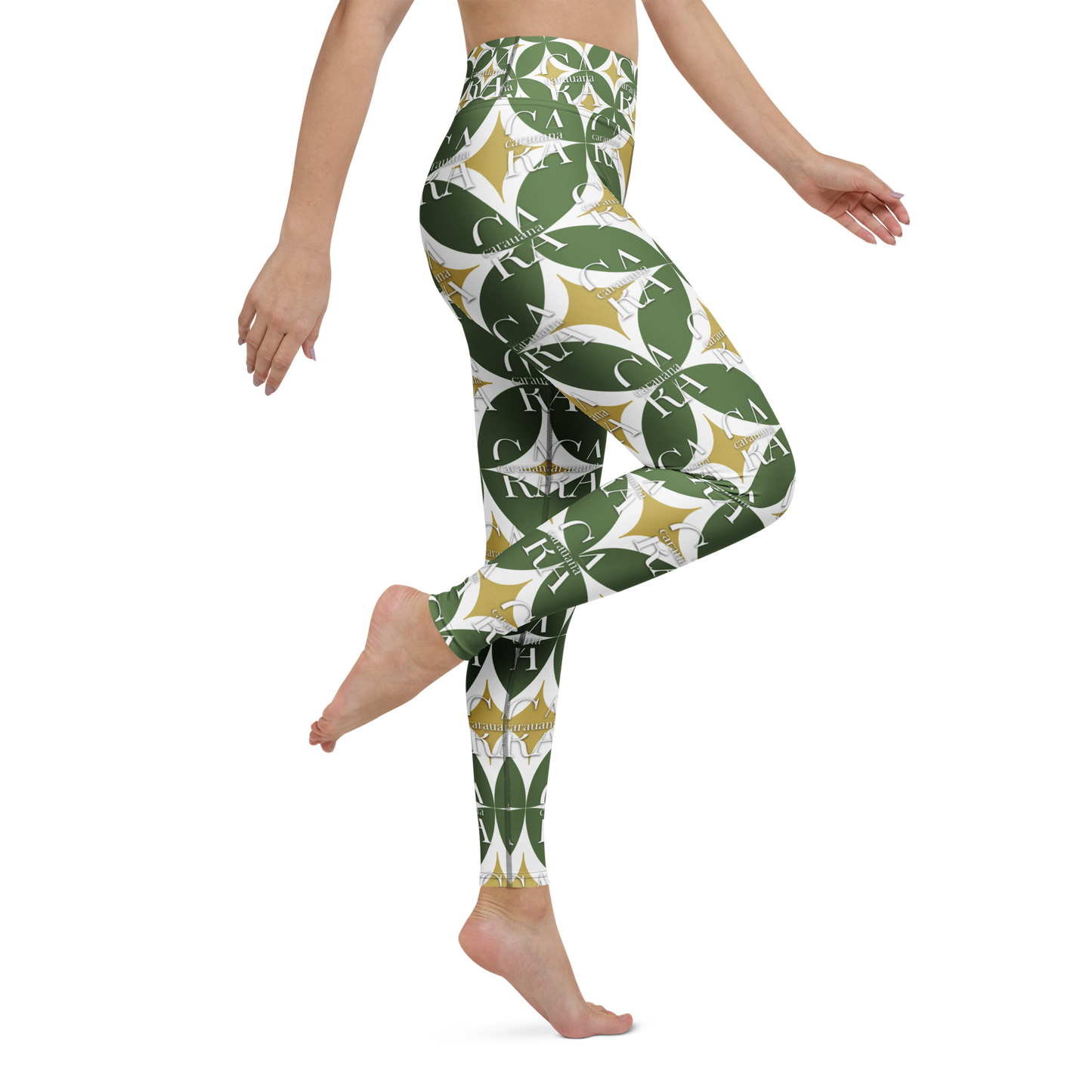 CaRaUaNa Leggings SPORT Pattern Green Carauana Store