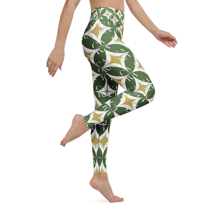 CaRaUaNa Leggings SPORT Pattern Green Carauana Store