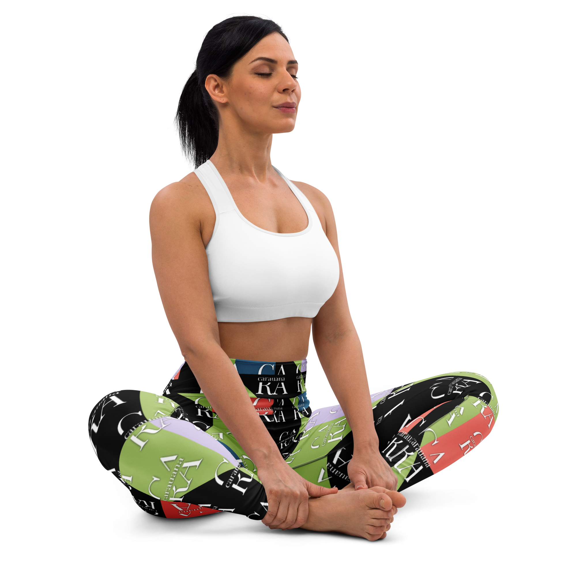 CaRaUaNa Leggings SPORT Green Black Carauana Store