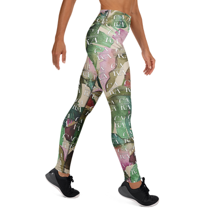CaRaUaNa Leggings SPORT Green Beige branded Carauana Store