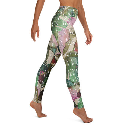CaRaUaNa Leggings SPORT Green Beige branded Carauana Store