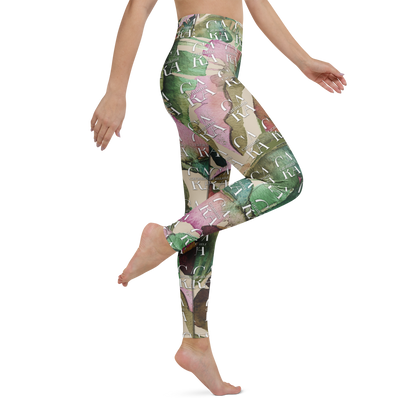 CaRaUaNa Leggings SPORT Green Beige branded Carauana Store