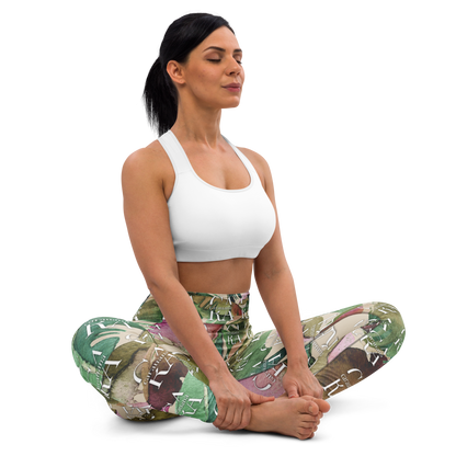 CaRaUaNa Leggings SPORT Green Beige branded Carauana Store