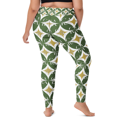 CaRaUaNa Leggings SPORT Pattern Green Carauana Store
