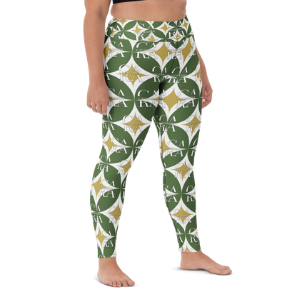 CaRaUaNa Leggings SPORT Pattern Green Carauana Store
