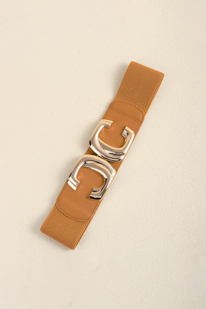 Zinc Alloy Buckle Elastic Wide Belt Carauana Store