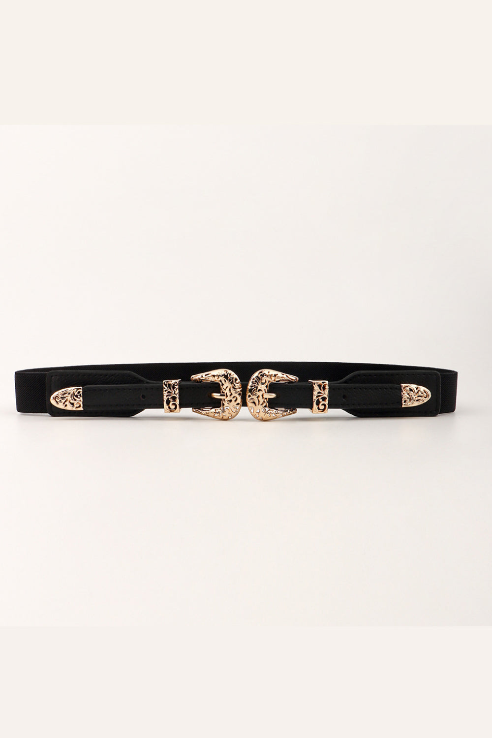 Double Buckle Elastic Belt Carauana Store