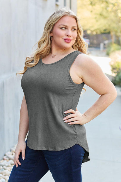 Basic Bae Full Size Round Neck Tank Carauana Store