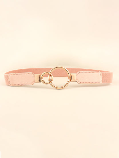 Double Ring Buckle Elastic PU Belt Carauana Store