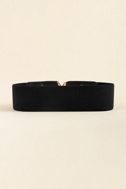 Zinc Alloy Buckle Elastic Wide Belt Carauana Store