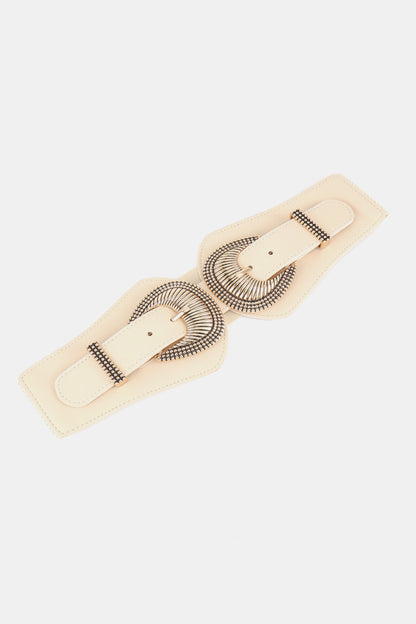 Shell Double Buckle Elastic Wide Belt Carauana Store