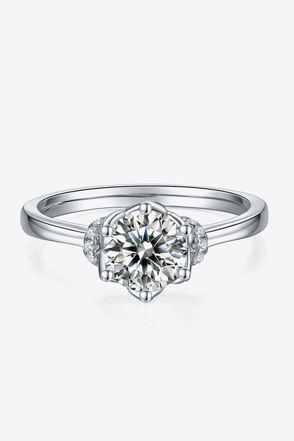 1 Carat Moissanite 925 Sterling Silver Ring Carauana Store