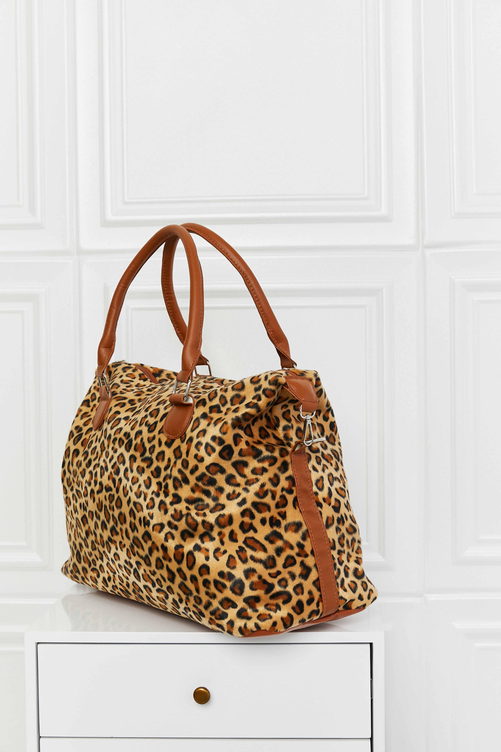 Animal Print Brushed Weekender Bag Carauana Store