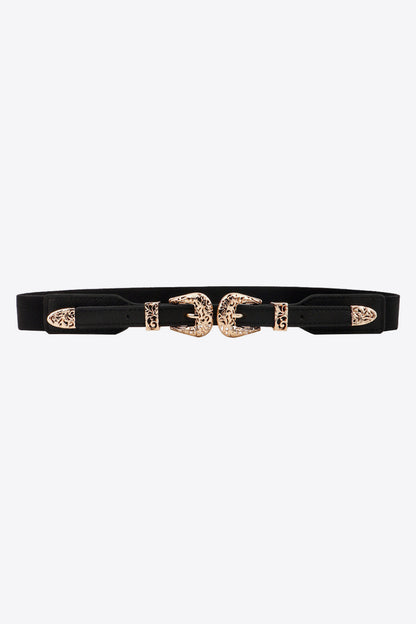 Double Buckle Elastic Belt Carauana Store