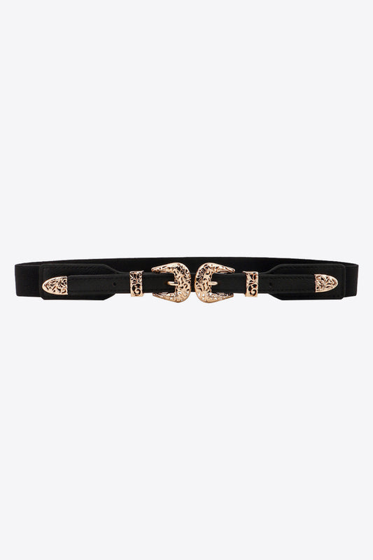 Double Buckle Elastic Belt Carauana Store
