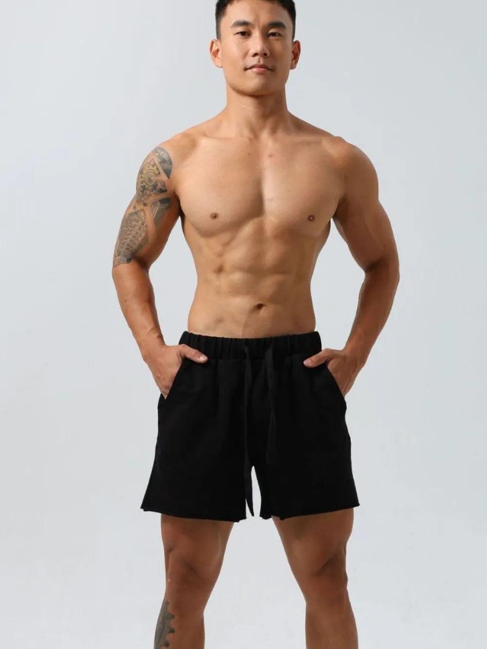 Men's Plus Size Drawstring Elastic Waist Shorts Carauana Store