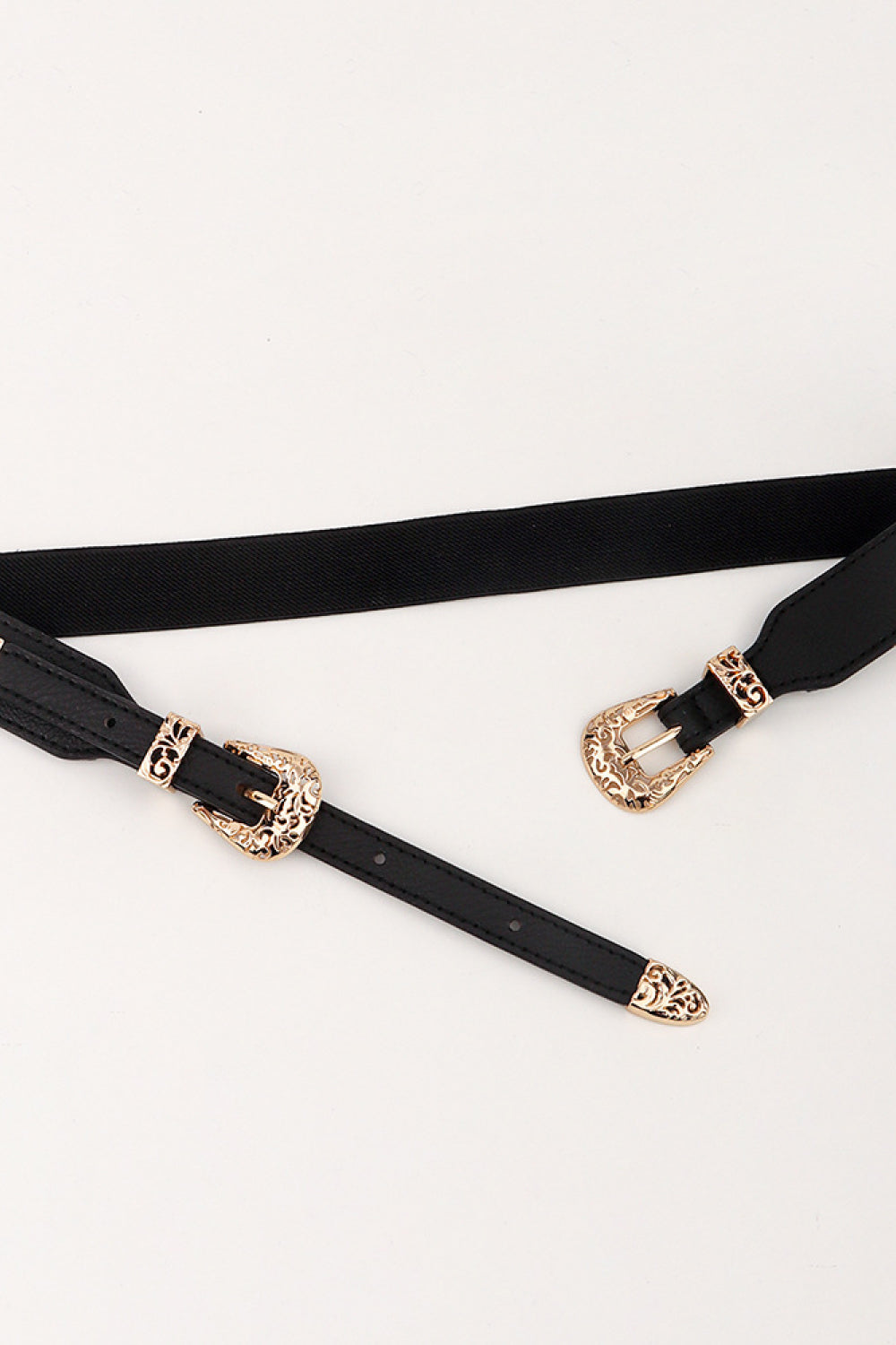 Double Buckle Elastic Belt Carauana Store