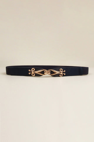 Alloy Buckle Elastic Belt