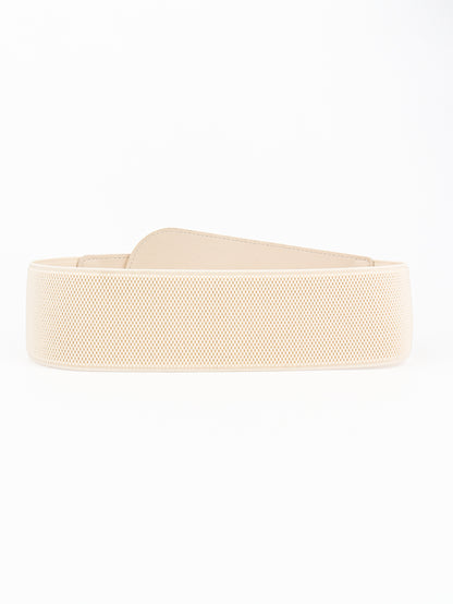 PU Elastic Wide Belt with Alloy Buckle Carauana Store