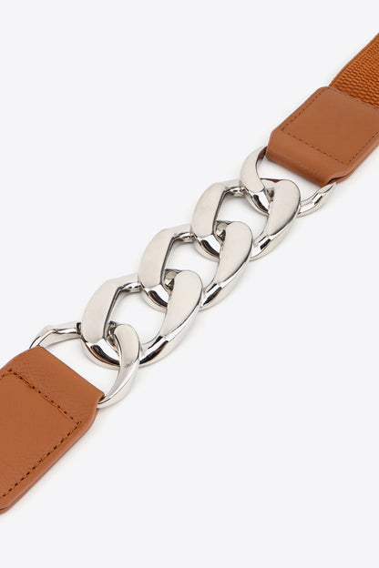 Chain Detail Elastic Belt Carauana Store