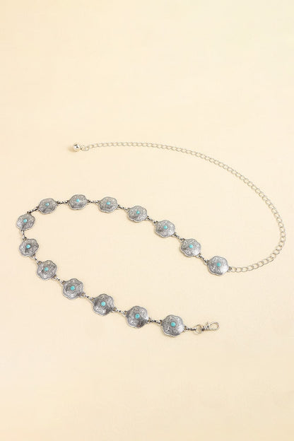 Vintage Turquoise Alloy Belt Carauana Store