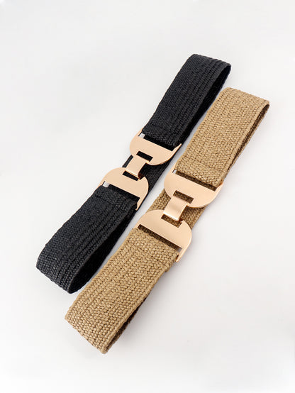 Alloy Buckle Elastic Belt Carauana Store