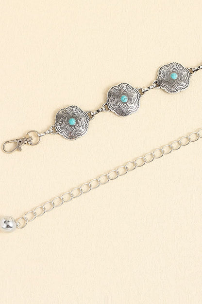 Vintage Turquoise Alloy Belt Carauana Store