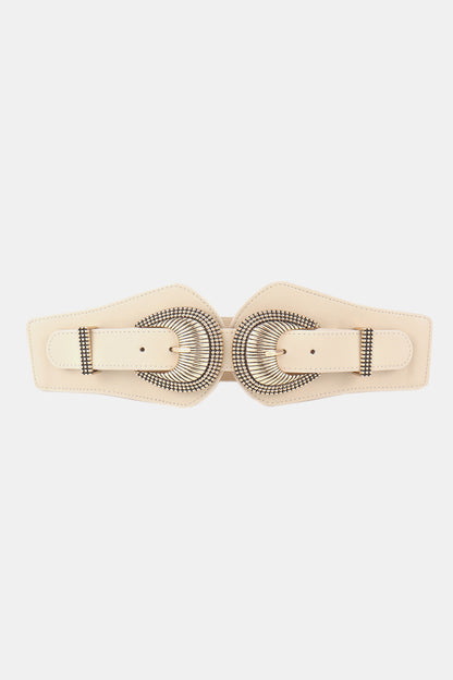 Shell Double Buckle Elastic Wide Belt Carauana Store