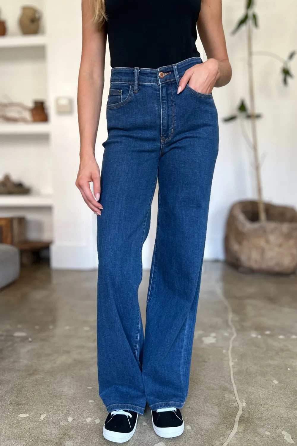 Judy Blue Full Size High Rise Straight Jeans Carauana Store